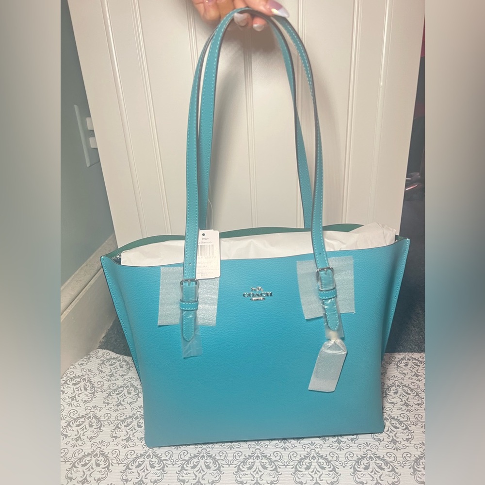 Coach Turquoise Tote Bag